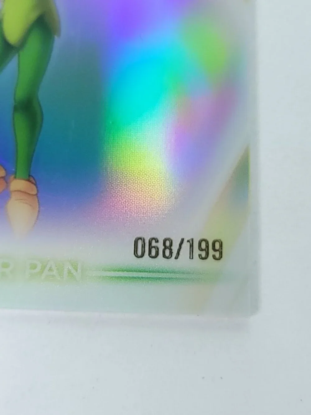 Peter Pan Topps 2026 Disney Neon Holo Chrome Refractor Limited 068/199 CNE